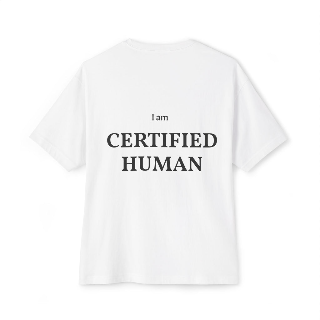 Human Being Still Human Tee — Minimalist Motivational Boxy T‑Shirt (EST. 1979)