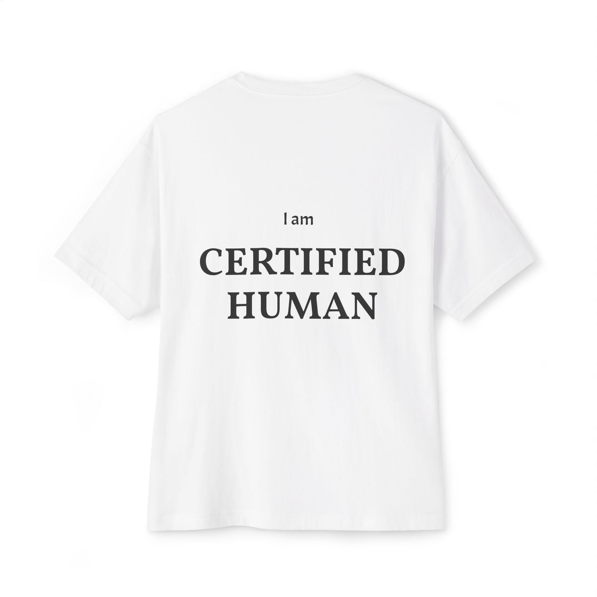 Human Being Still Human Tee — Minimalist Motivational Boxy T‑Shirt (EST. 1979)